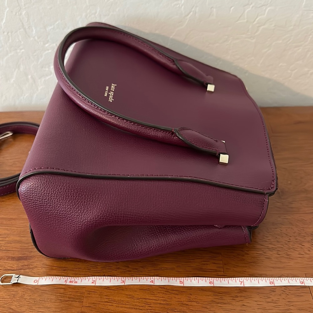 kate spade sydney satchel in sangria wine color - Picture 10 of 13